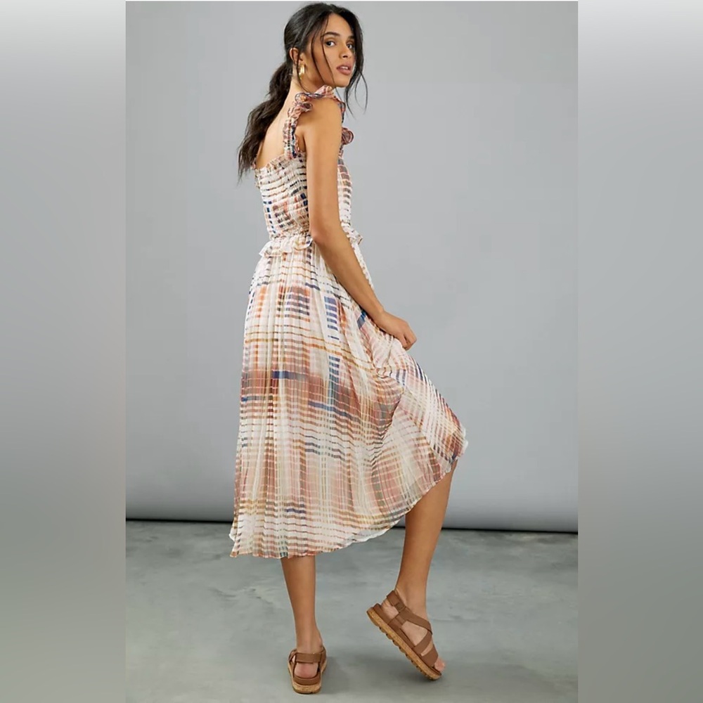 Greylin Anthropologie Colorful Beach Picnic Boho Maxi Dress - Size Medium